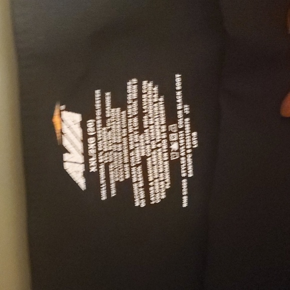 Avia Black w Design and See-thru calf Sz. 2XL Leggings - Picture 3 of 11